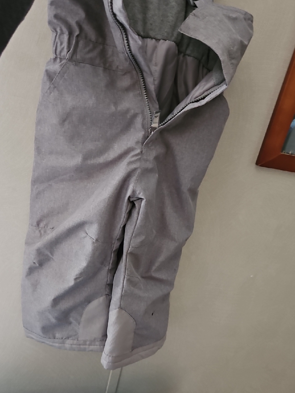 Gray Ski Snow Bibs